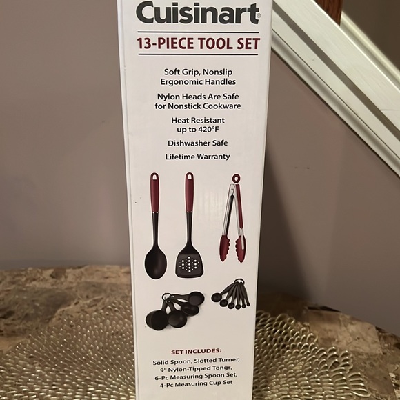 Cuisinart 13-Piece Kitchen Tool Set Plus Goodcook Santoku Ceramic Knife - Picture 8 of 13